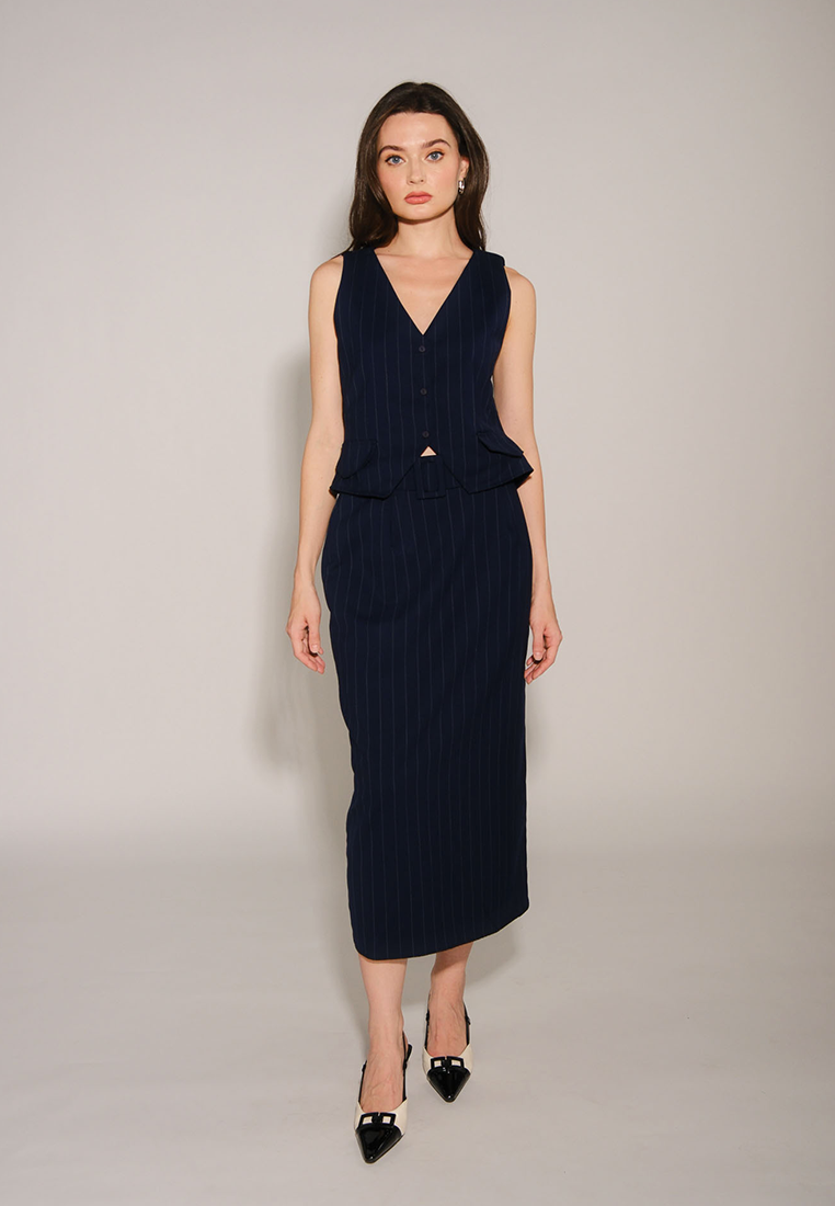 RAF Encircle Sleeveless Vest Top (Navy)