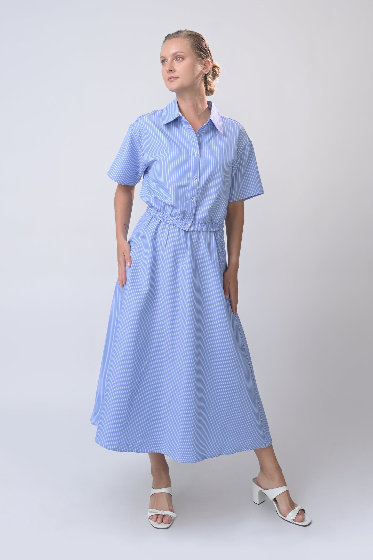 RAF Boheme Skirt (Printed Blue/White)