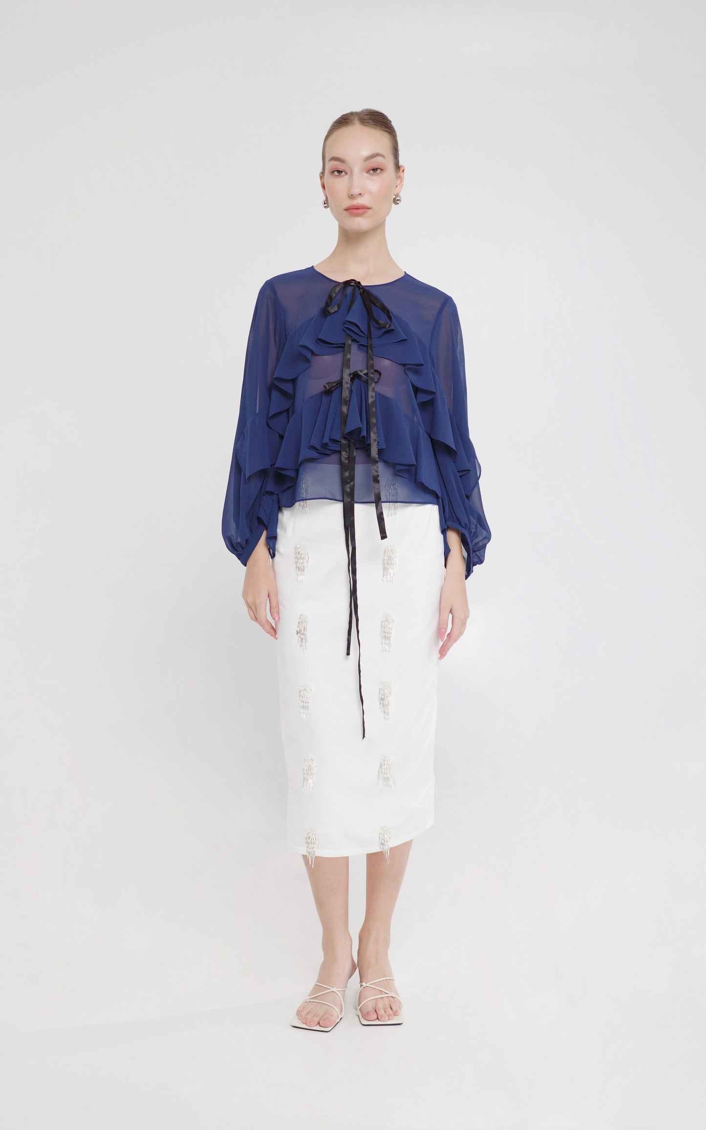 RAF X Martin Bautista Boscono Long Sleeve Top (Navy Blue)