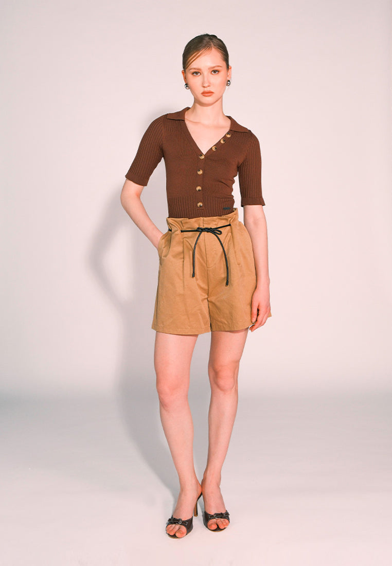 RAF Catch Short Sleeve Bodysuit (Plain Brown)