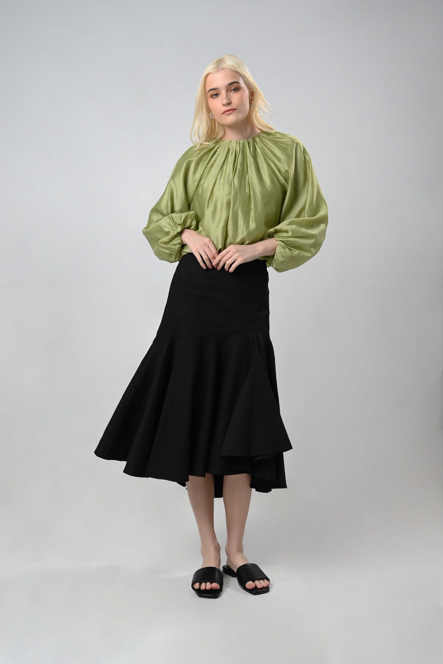 RAF Curve Long Sleeve Top (Lime)