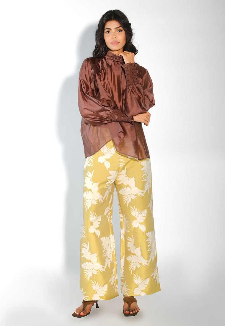RAF Dahlia Long Sleeve Top (Choco Brown)