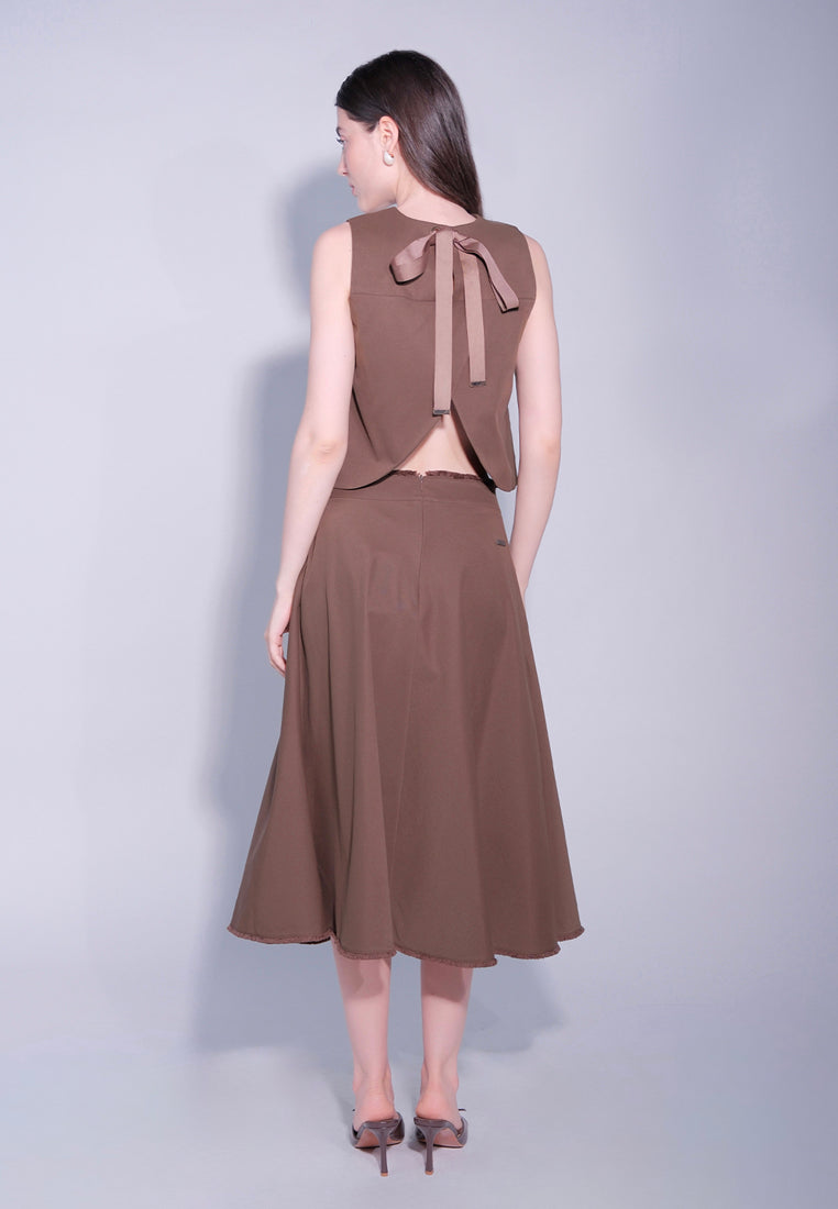 RAF Daxtone Skirt (Plain Choco Brown)