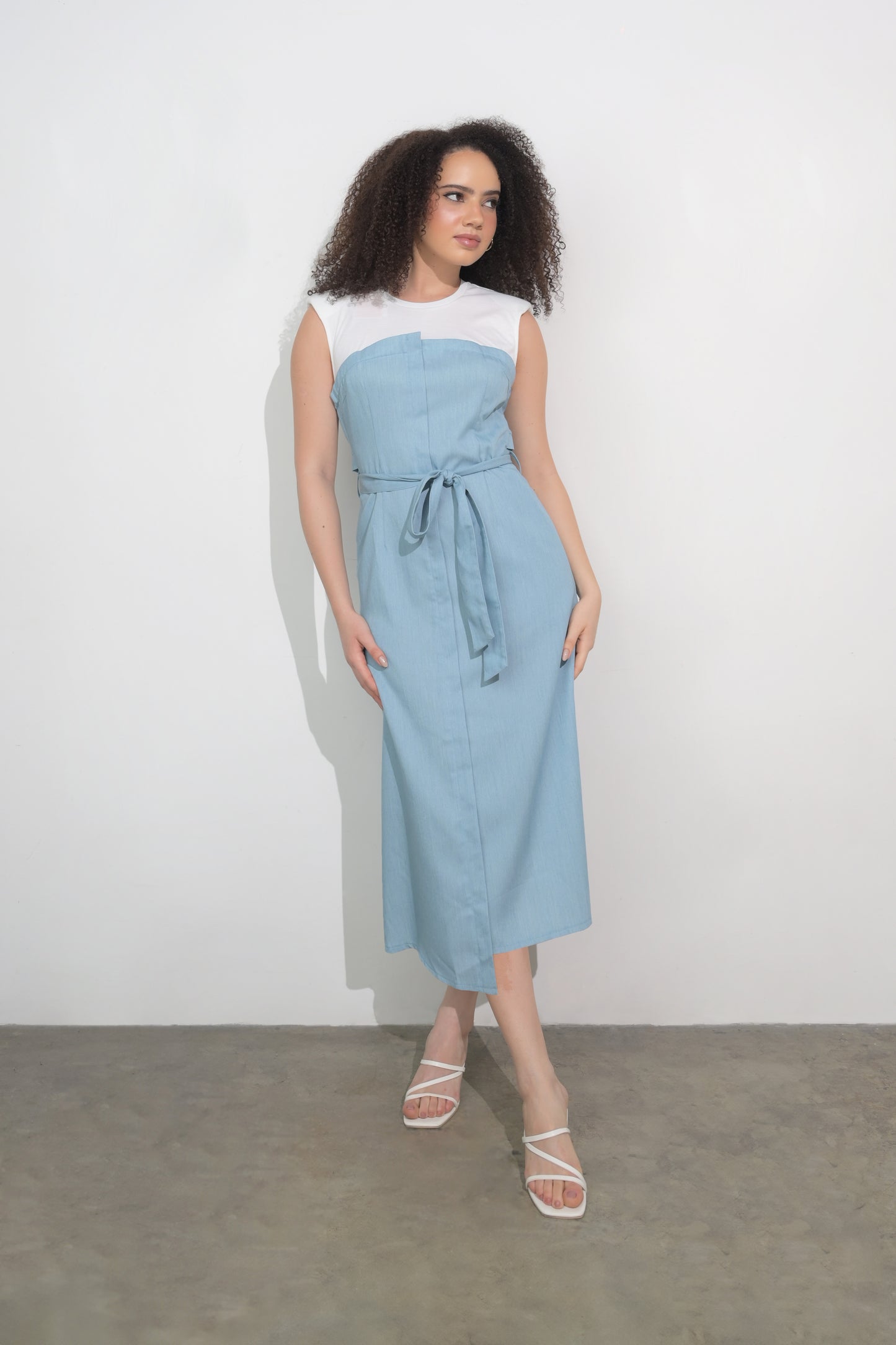 RAF Fargo Sleeveless Dress (Blue Denim)