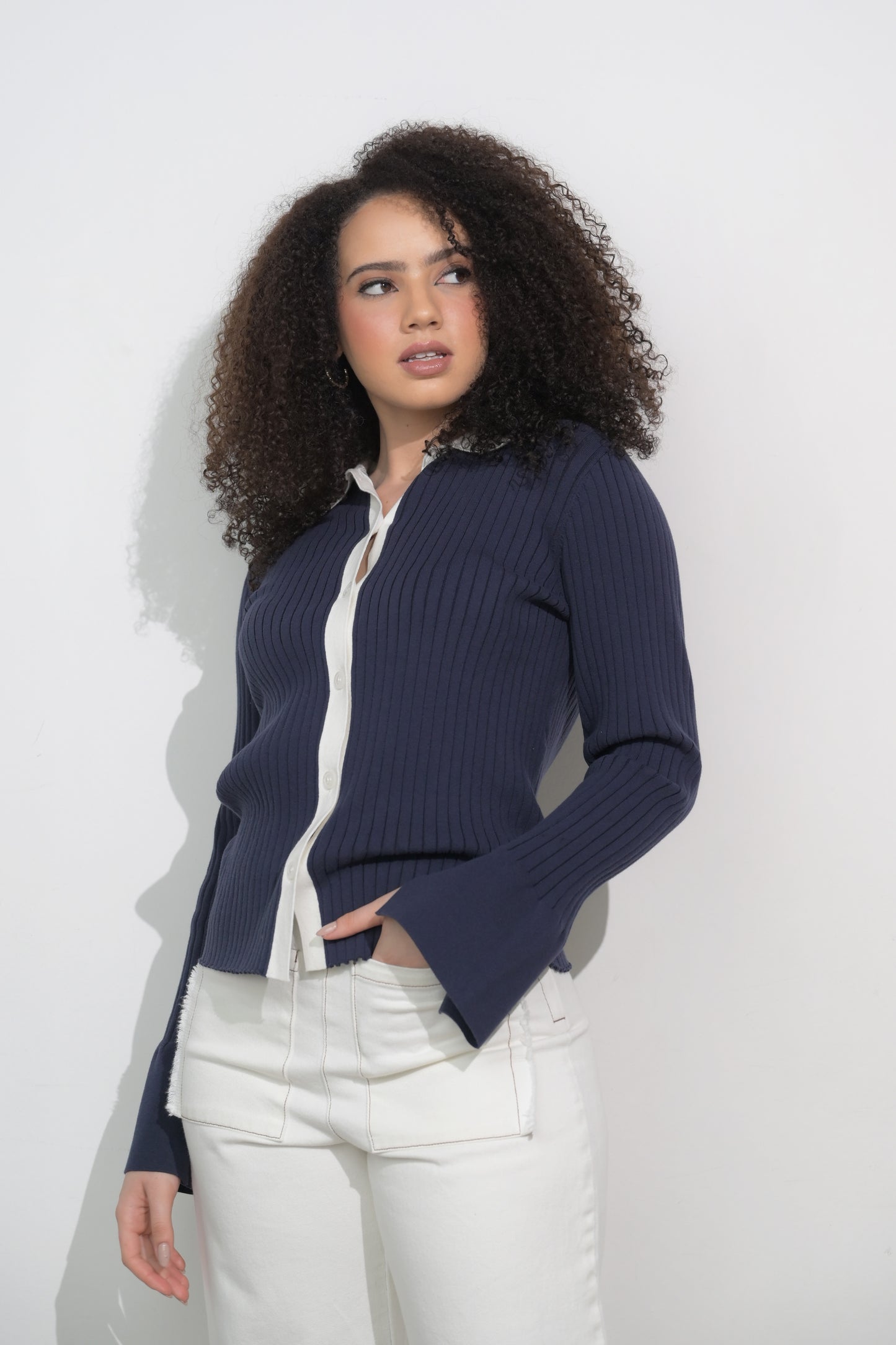 RAF Fayette Long Sleeve Top (Midnight Navy)