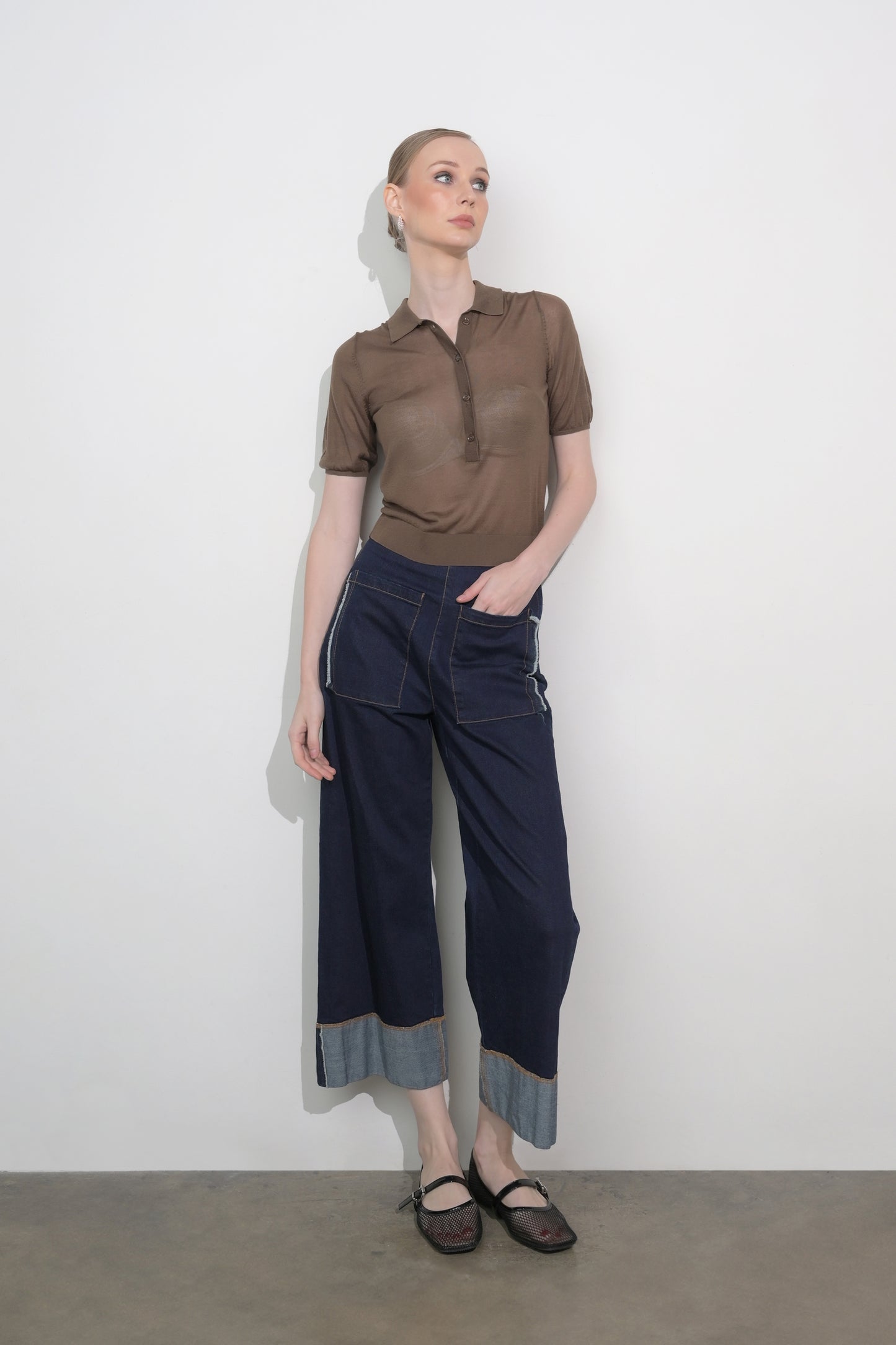 RAF Flyde Short Sleeve Top (Brown)