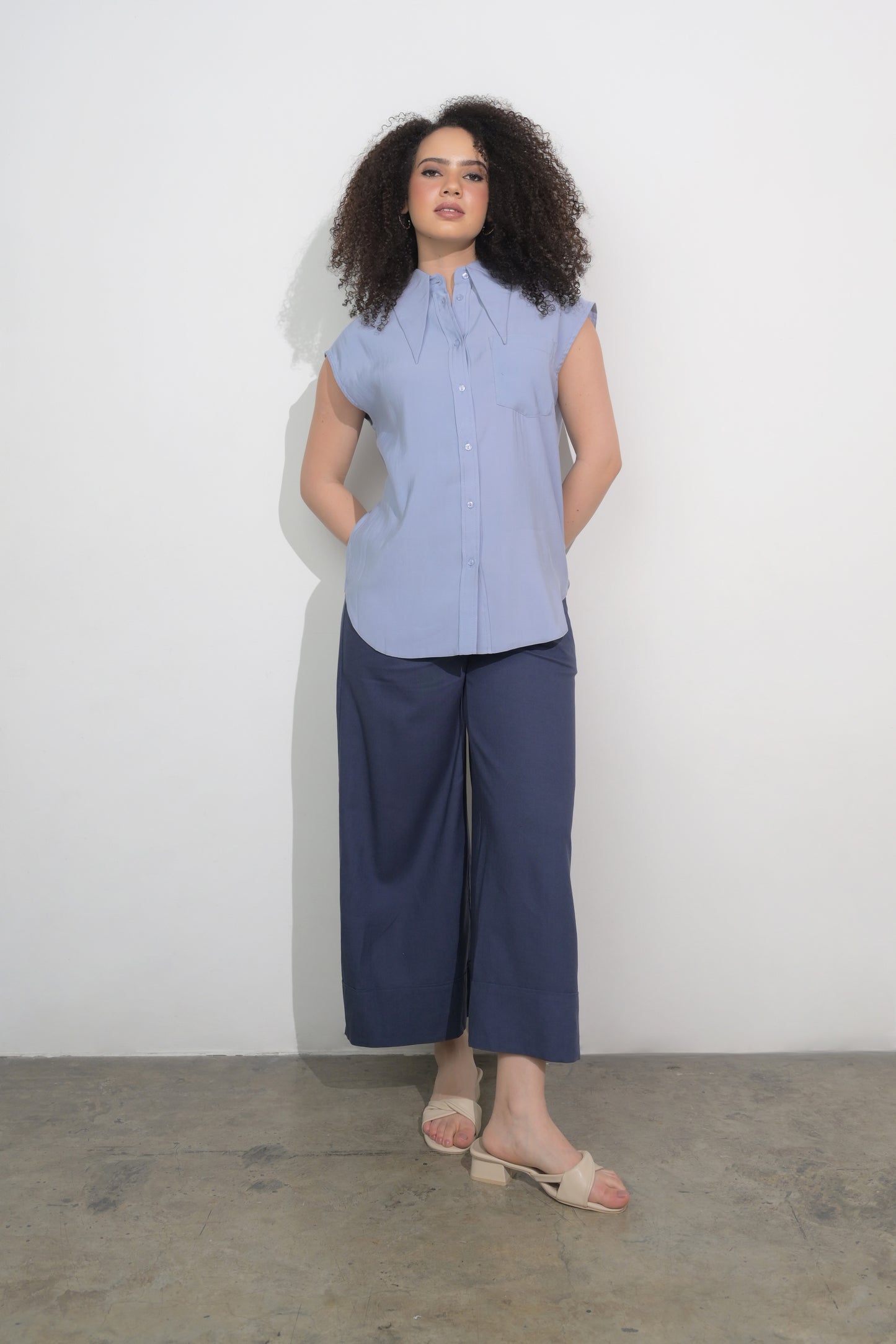 RAF Foam Sleeveless Top (Light Blue)