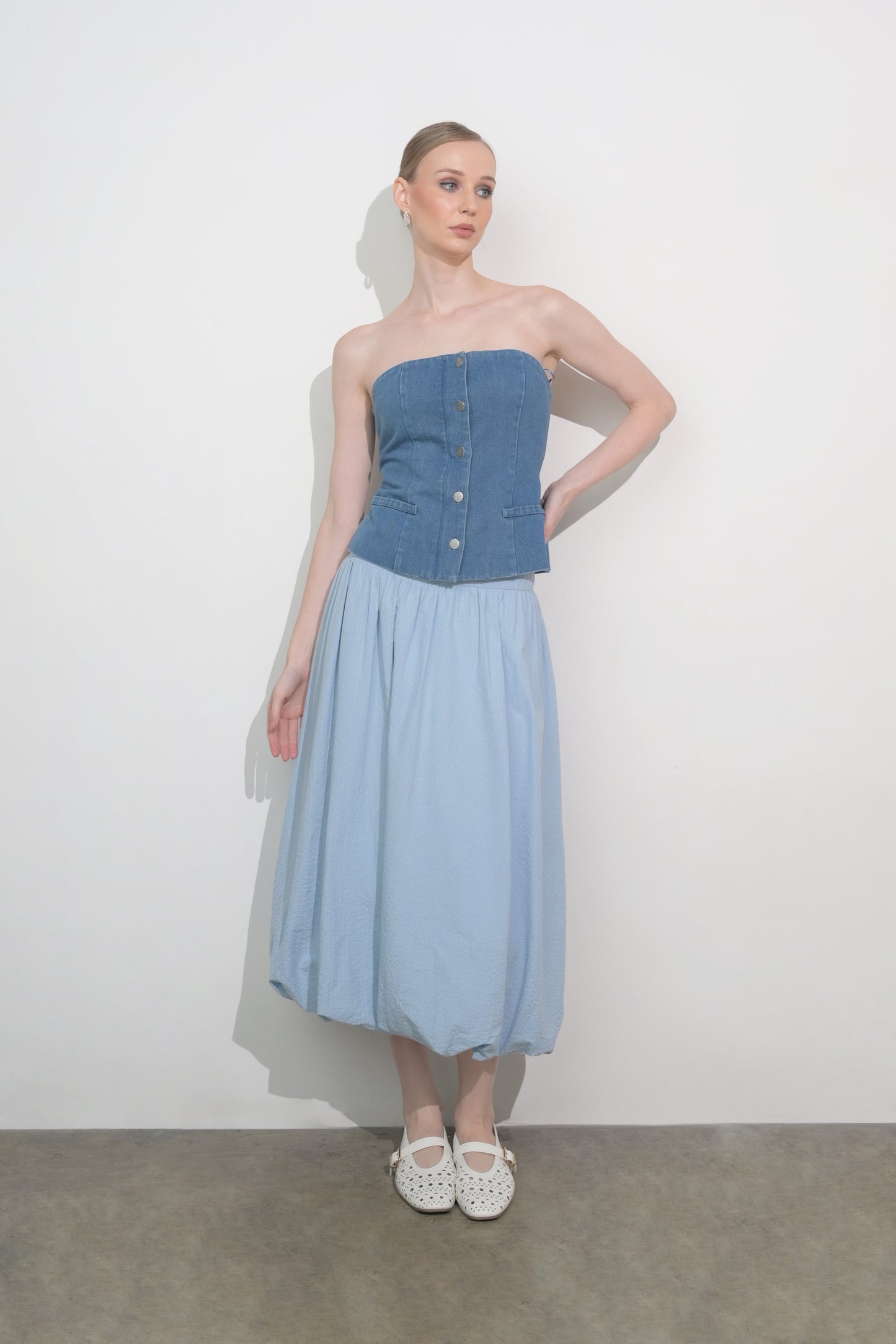 RAF Fuji Tube Top (Blue Denim)