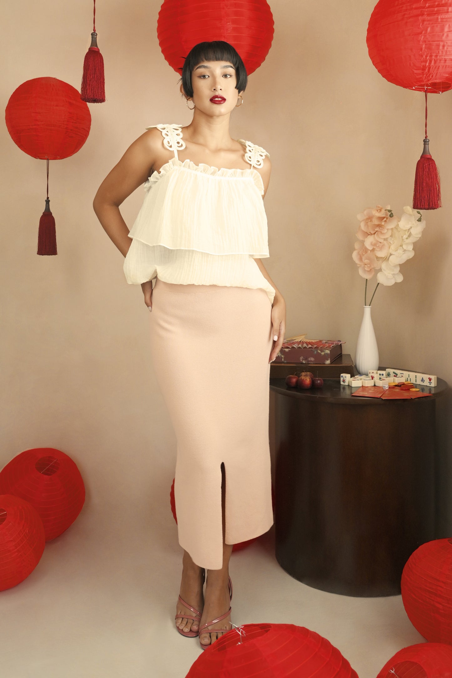 RAF Fortune Sleeveless Top (Off-white)