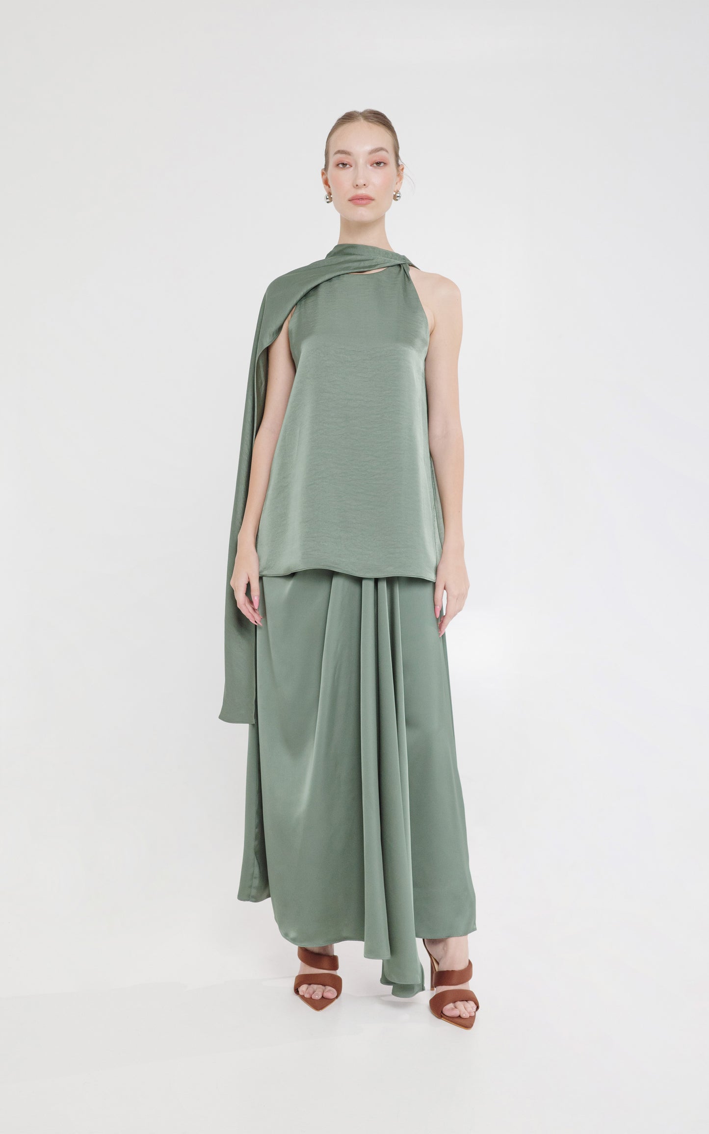 RAF X Martin Bautista Kass Sleeveless Top (Olive)