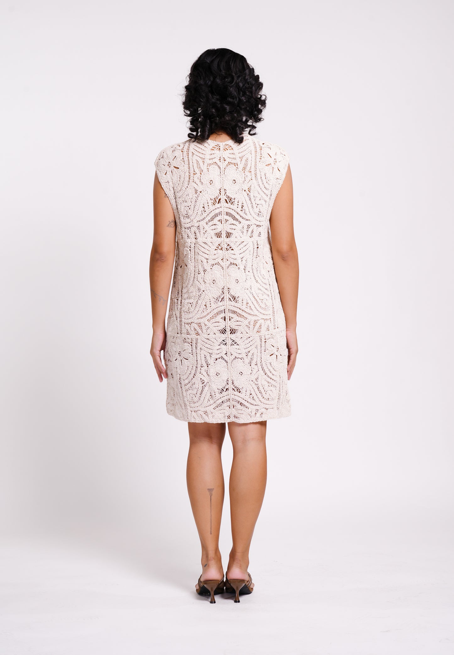 Raf Koa Sleeveless Dress (Cream)