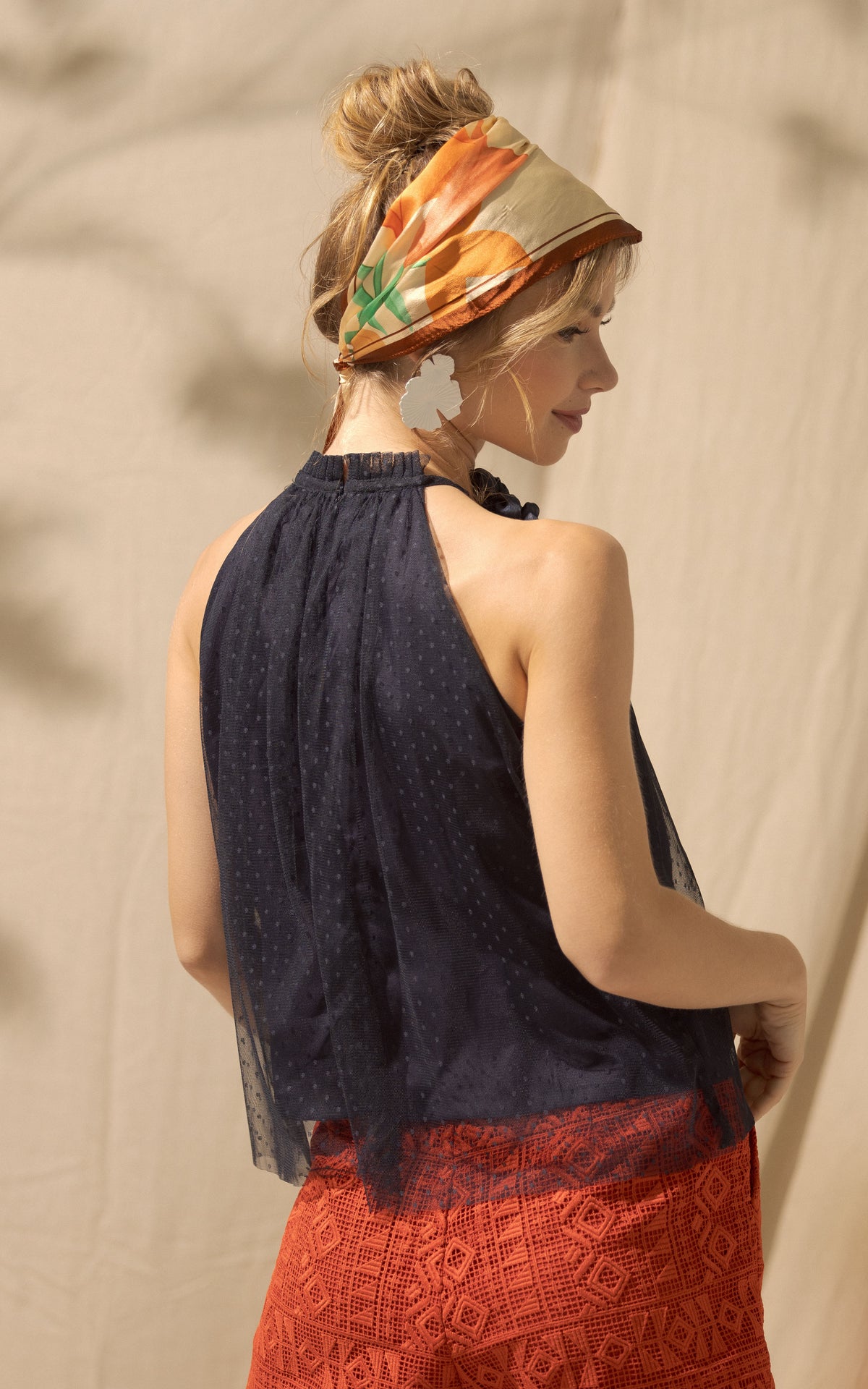 RAF X Debbie Co RAF Marigold Sleeveless Top (M.Blue)