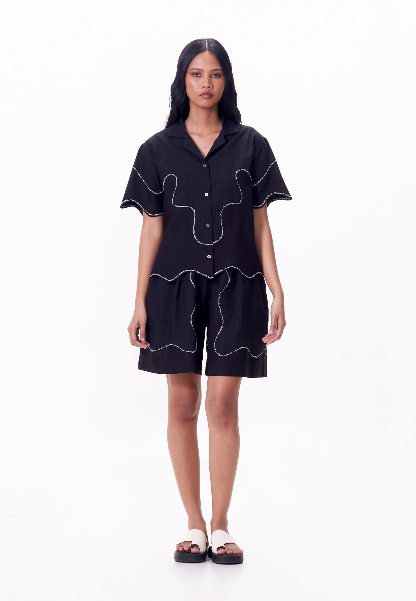 R.A.F. x nicolò NP010 Short Sleeve Top (Black)