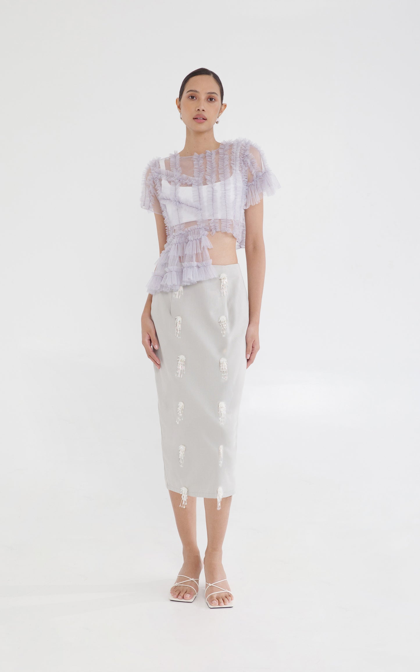 RAF X Martin Bautista Werbowy Skirt (Lt.Gray)