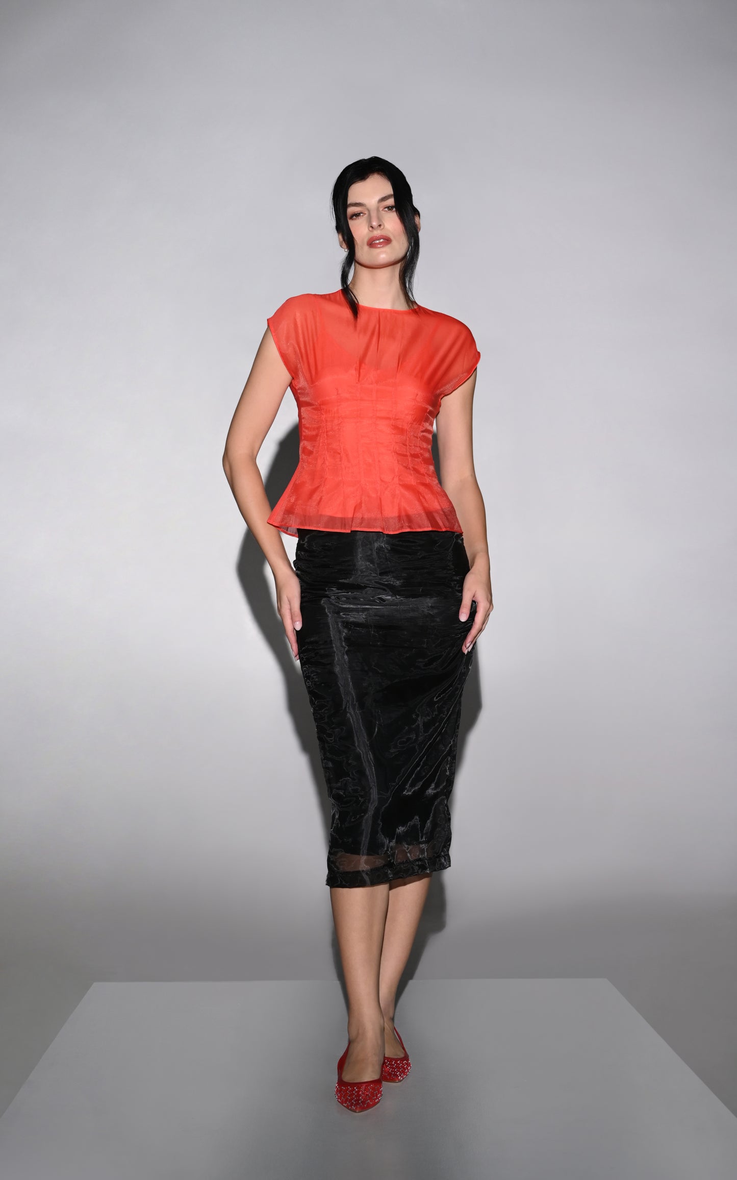 RAF Hueva Short Sleeve W/ Inner Top (Red)