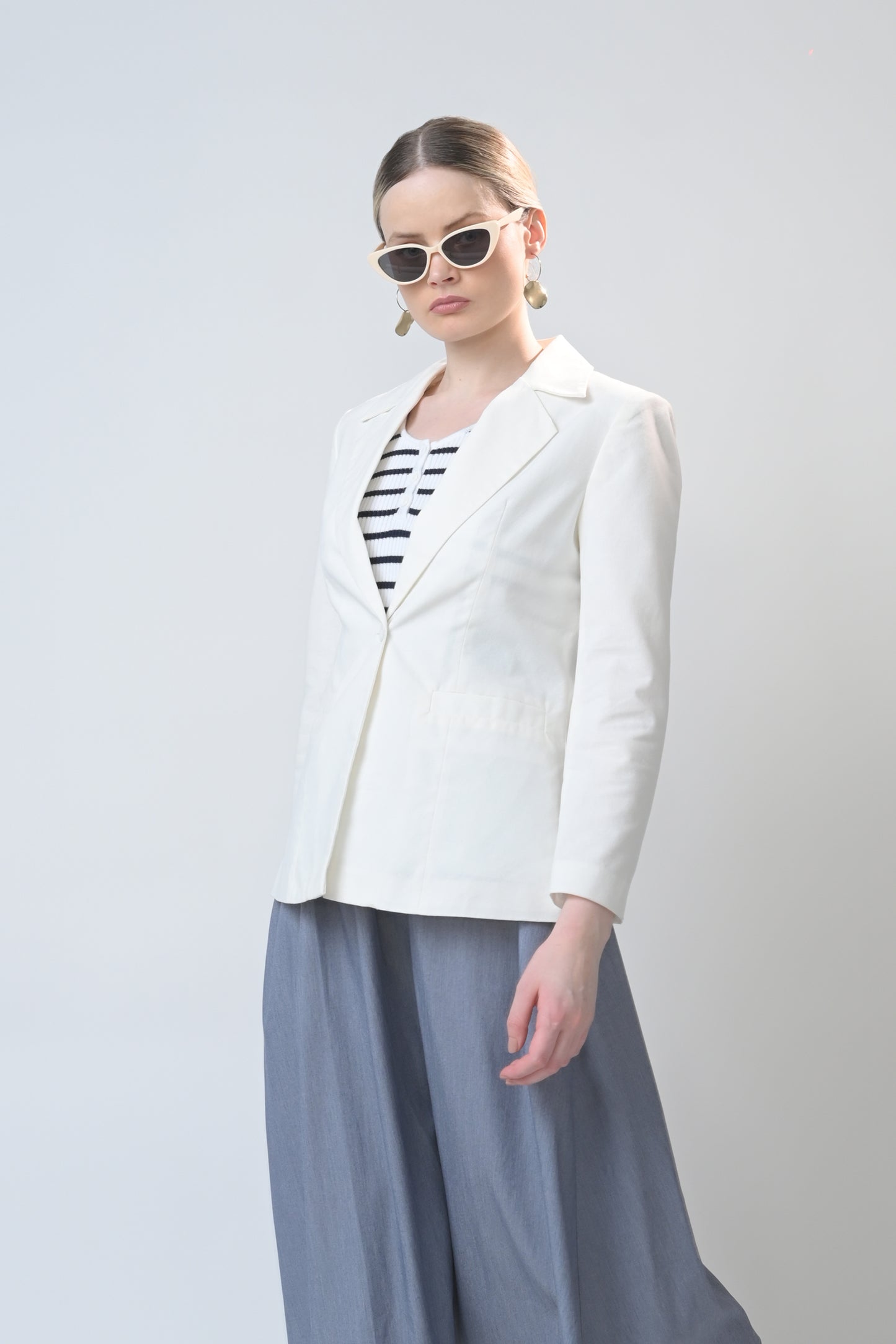 RAF Bixby Long Sleeve Blazer (Off-white)