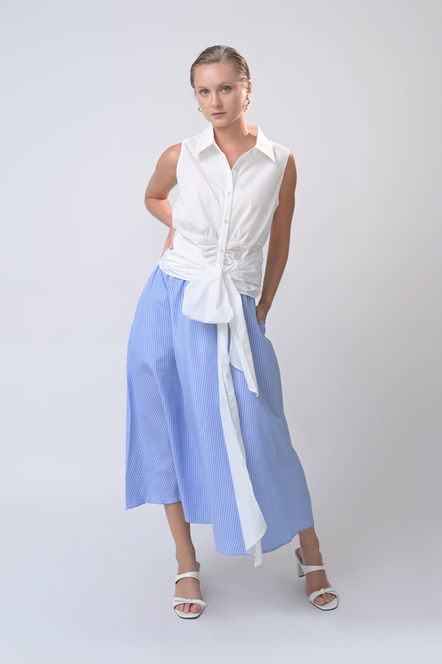 RAF Boheme Skirt (Printed Blue/White)