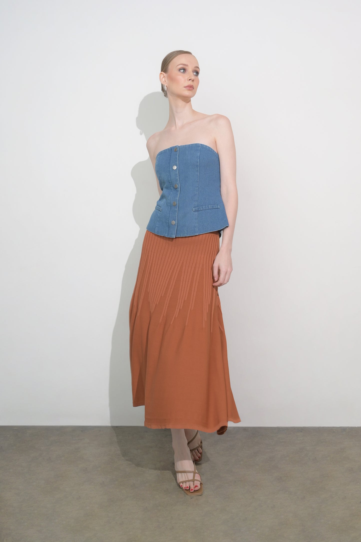 RAF Fuji Tube Top (Blue Denim)