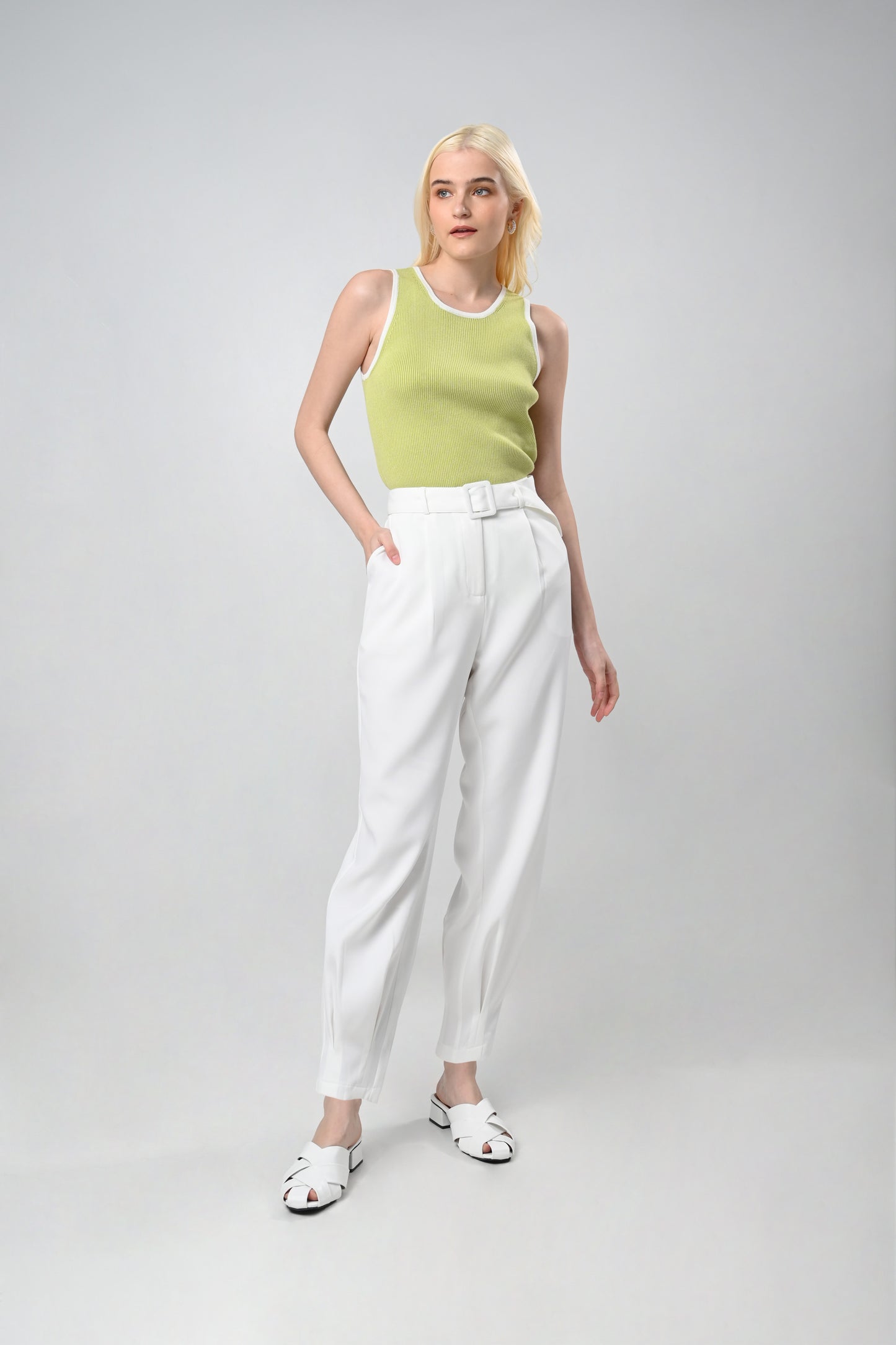 RAF Clairo Pants (Plain Off-white)