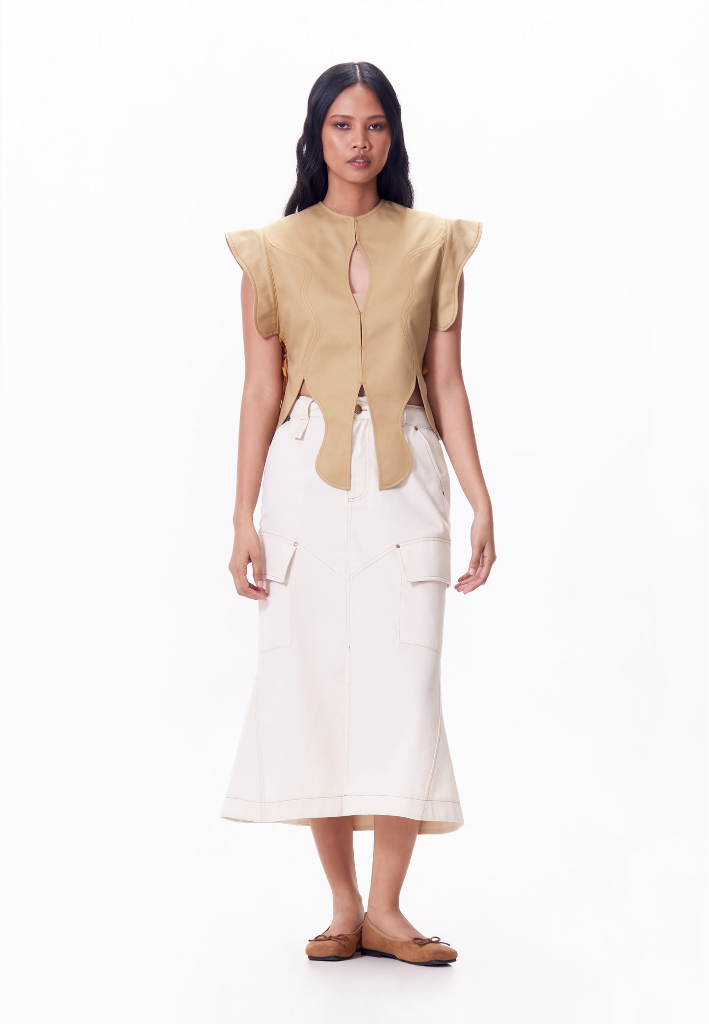 R.A.F. x nicolò NP005 Sleeveless Top (Khaki)