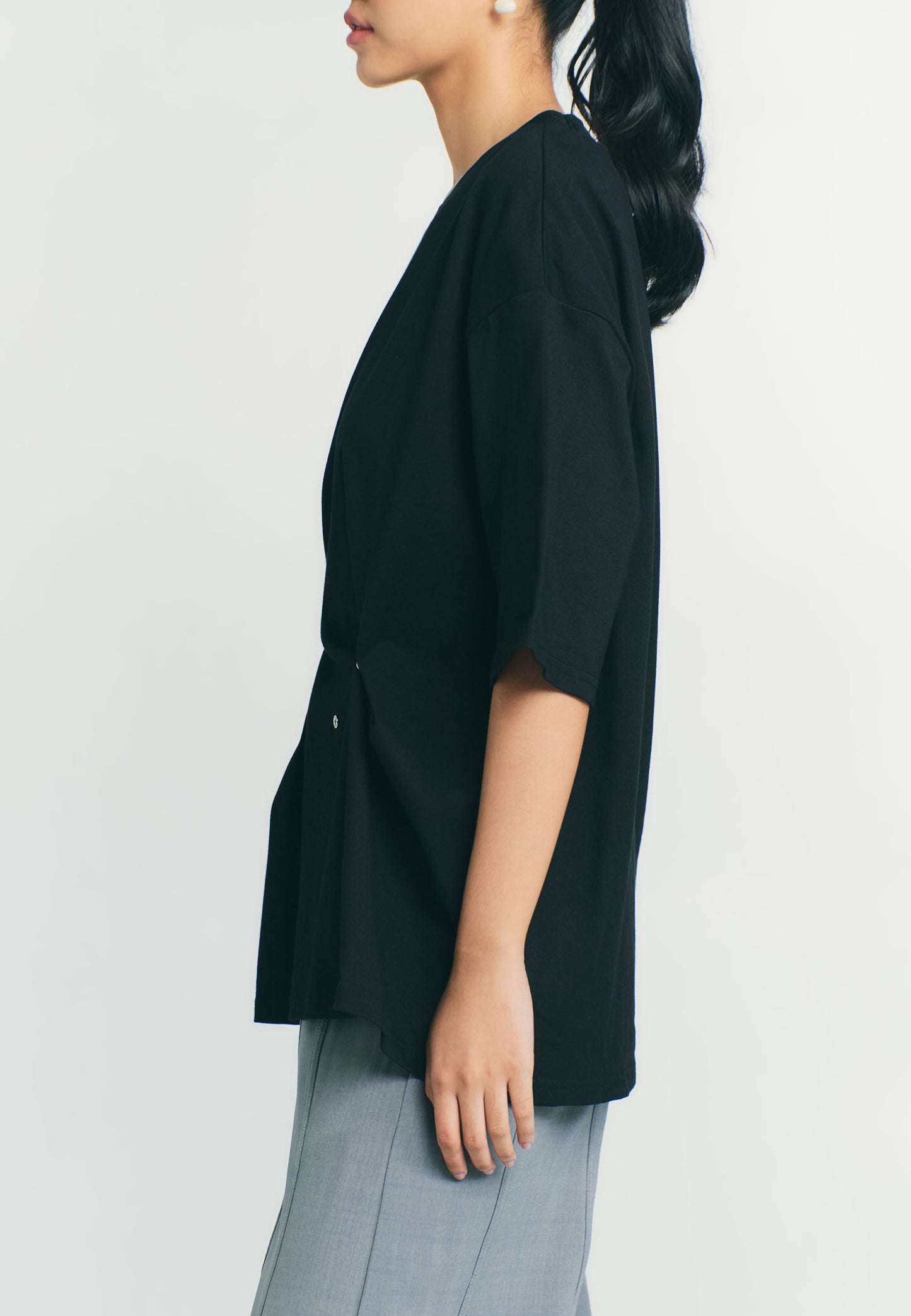RAF Quibble Short Sleeve Top (Black)