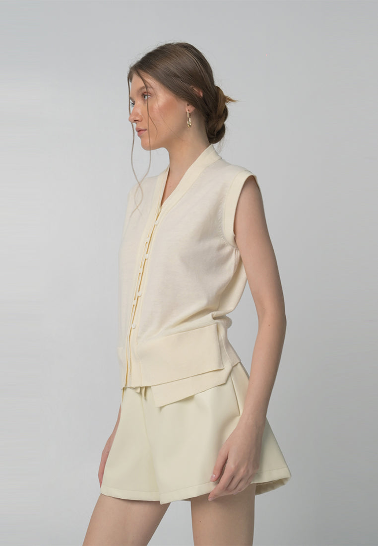 RAF Aspen Short Sleeve Top (Cream)