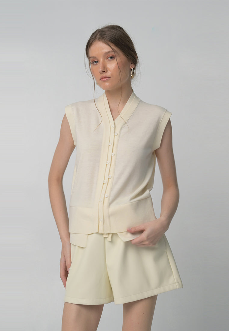 RAF Aspen Short Sleeve Top (Cream)