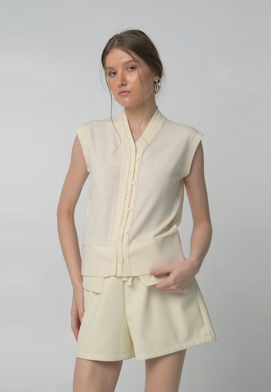 RAF Aspen Short Sleeve Top (Cream)