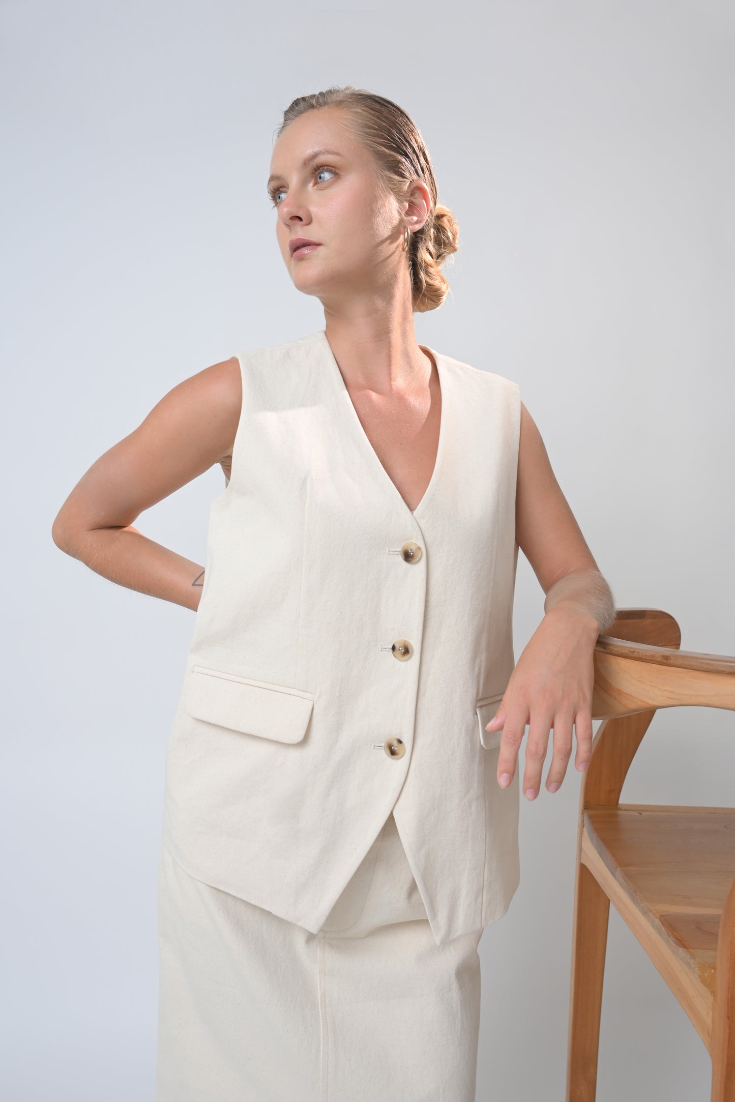 RAF Briar Sleeveless Vest Top (Cream)