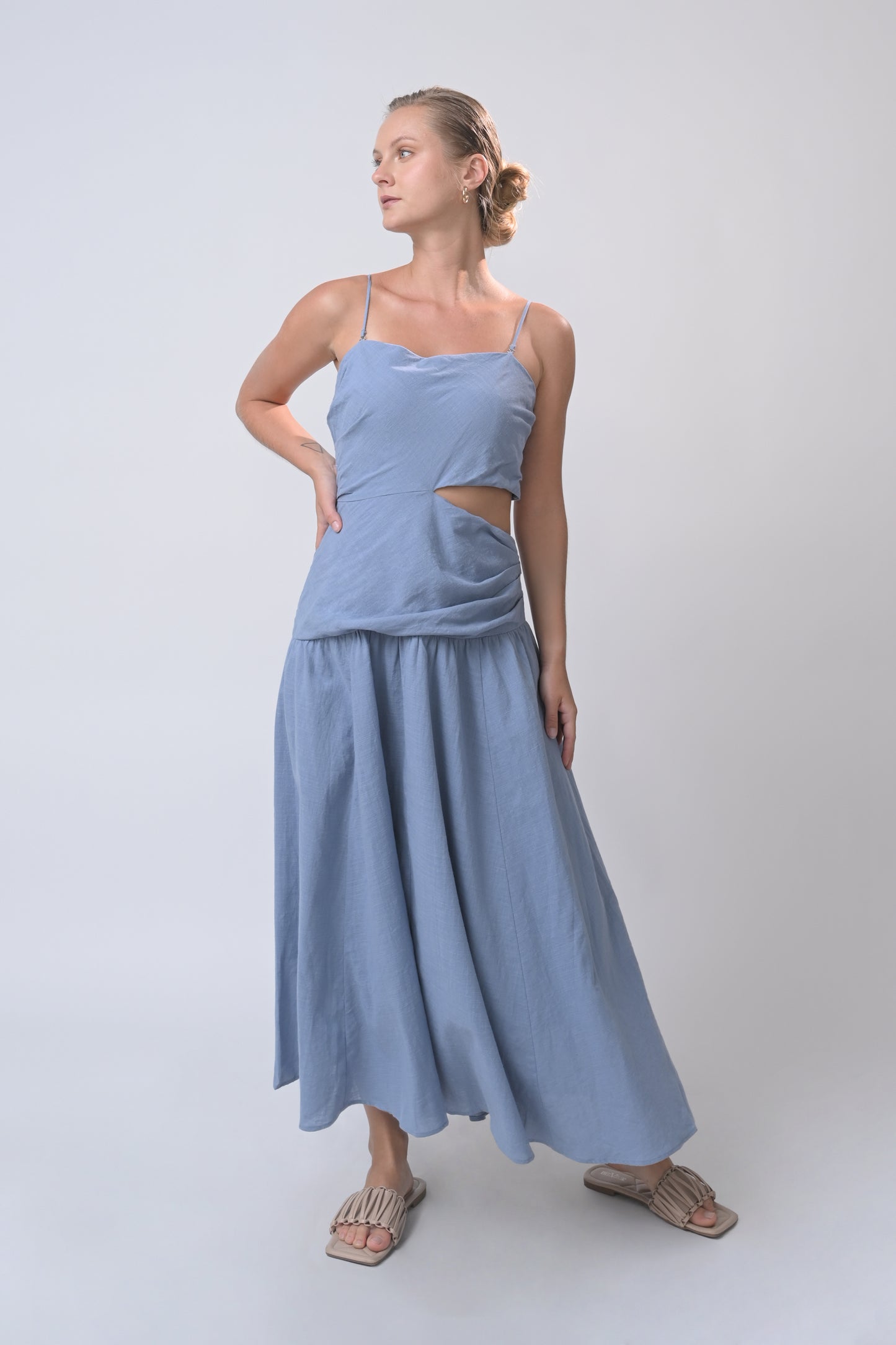 RAF Braxton Sleeveless Dress (Light Blue)
