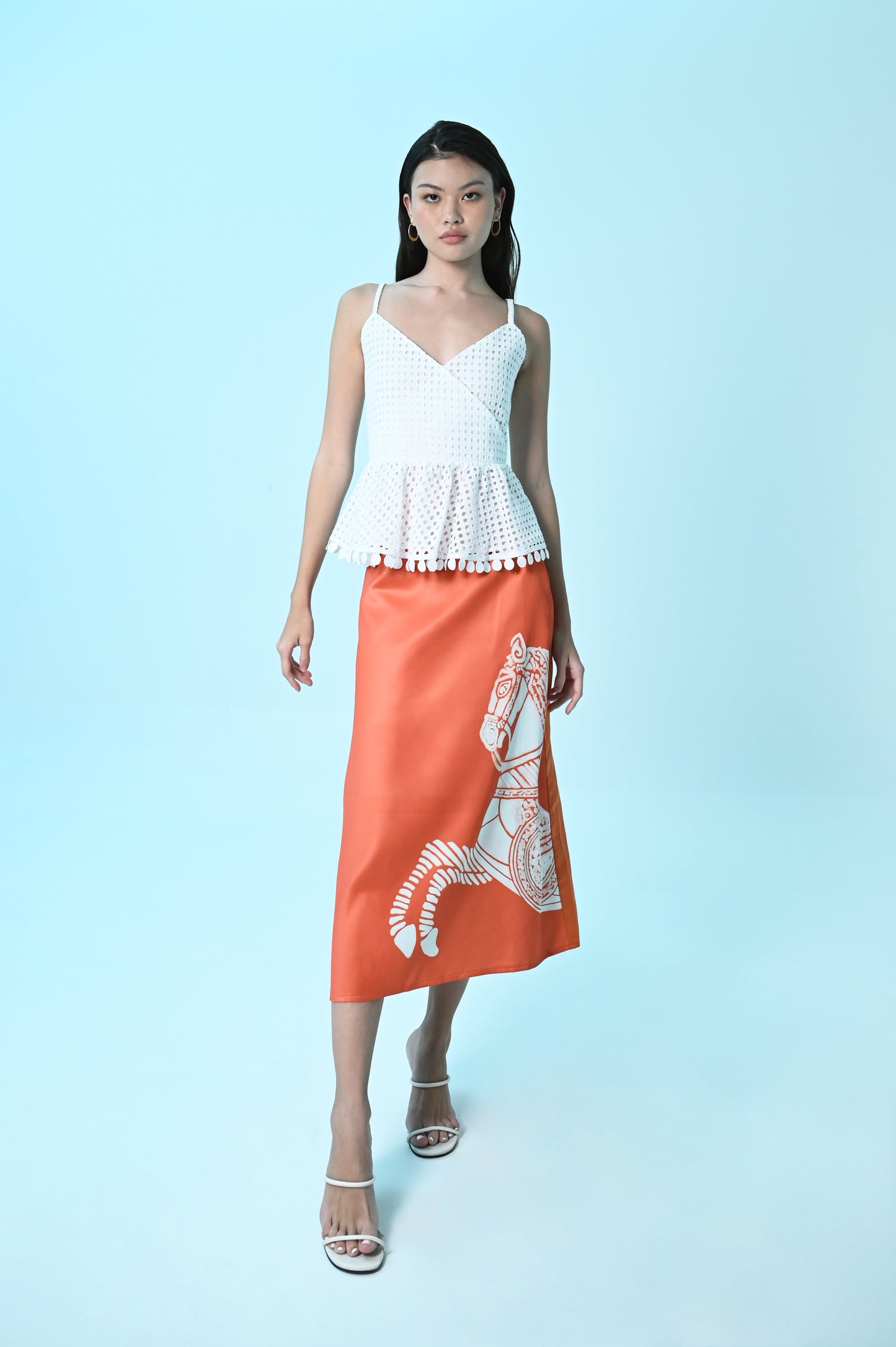 RAF Ellipse Sleeveless Top (Off-white)
