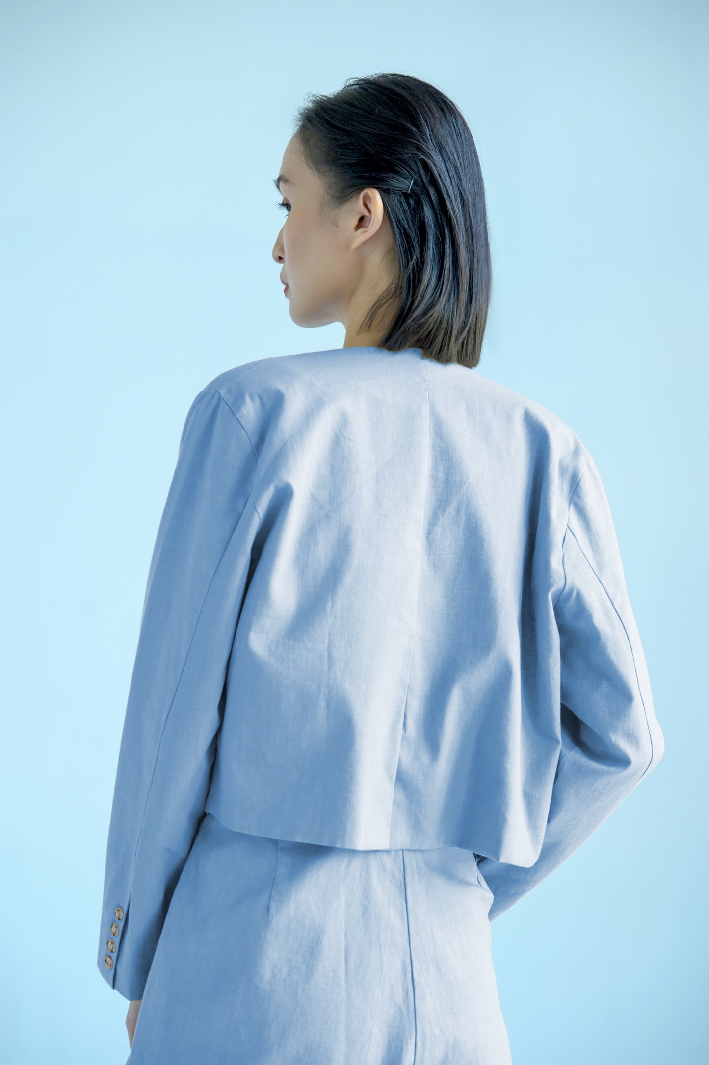 RAF Feta Long Sleeve Blazer (Light Blue)