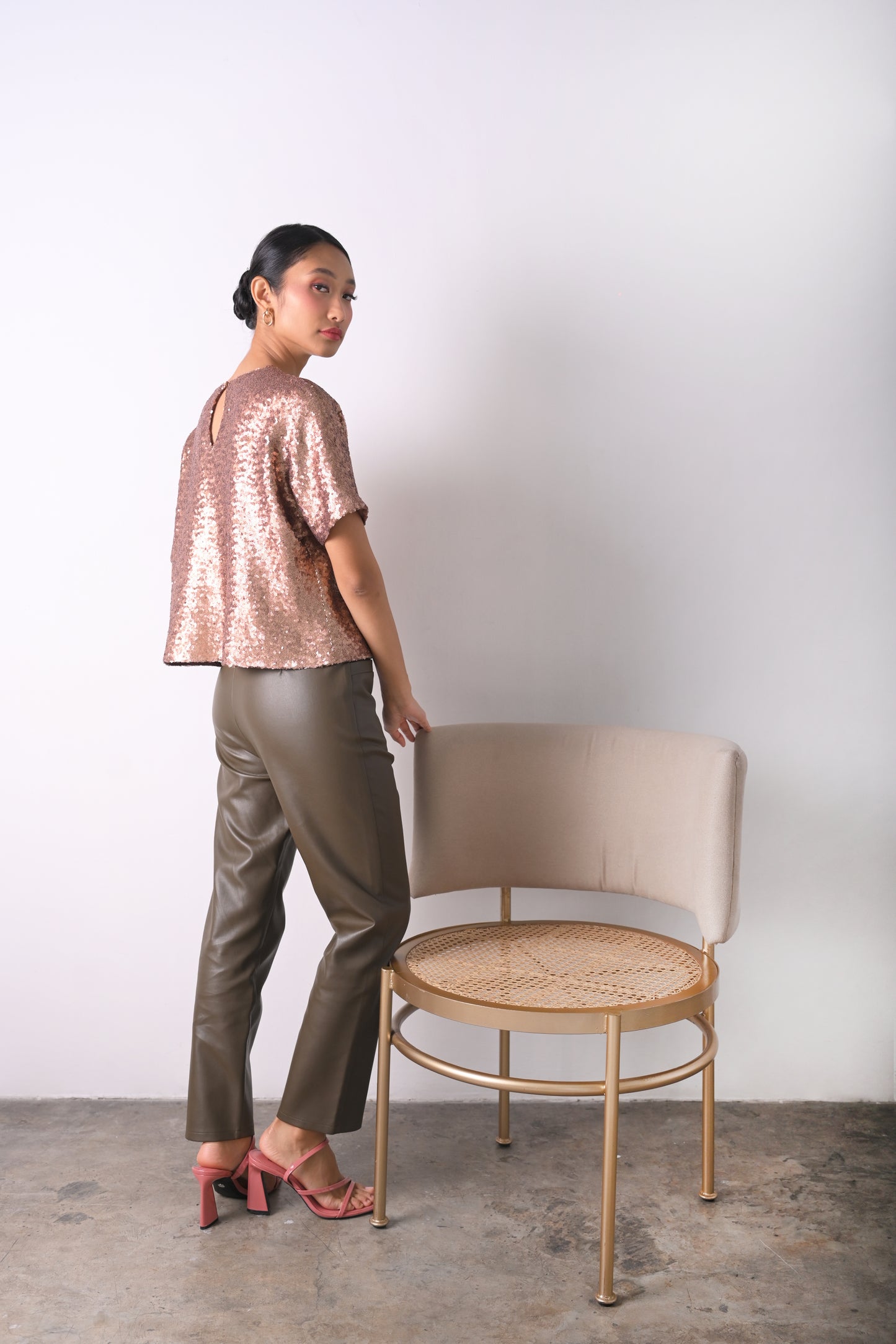 RAF Herbs Short Sleeve Top (Rose Gold)