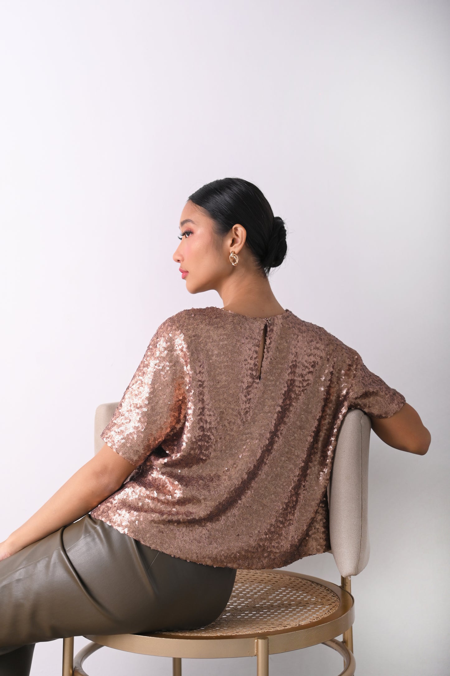 RAF Herbs Short Sleeve Top (Rose Gold)