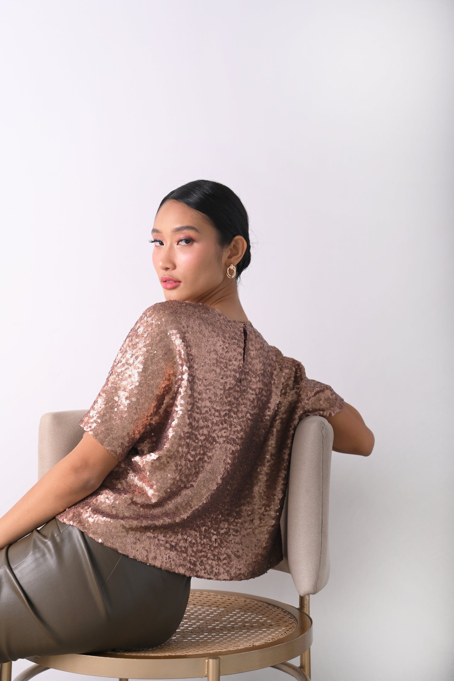 RAF Herbs Short Sleeve Top (Rose Gold)