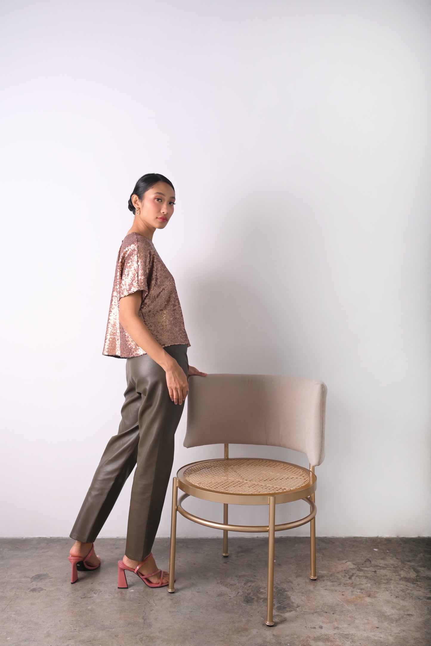 RAF Herbs Short Sleeve Top (Rose Gold)