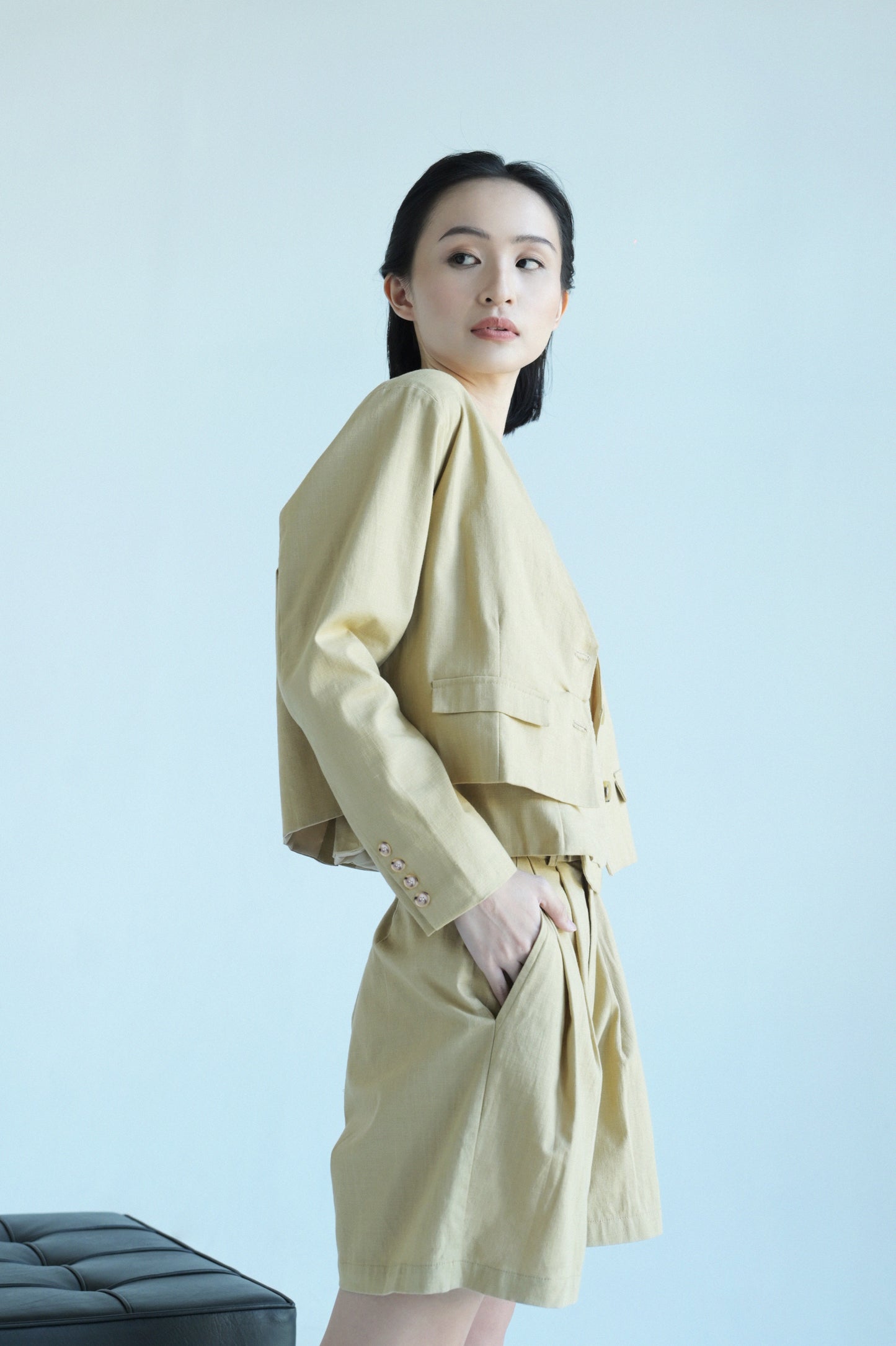 RAF Feta Long Sleeve Blazer (Khaki)