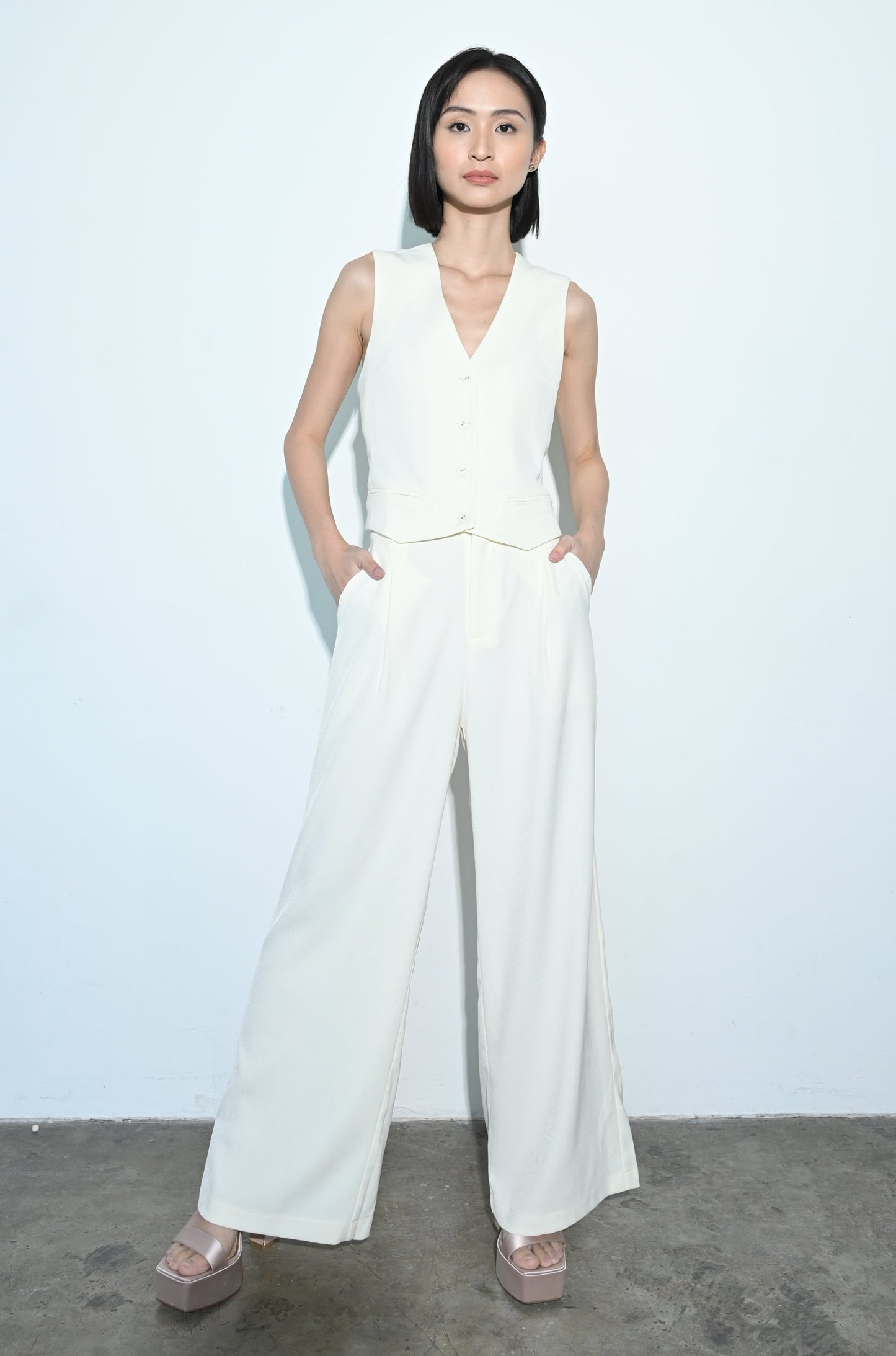 RAF Gambas Pants W/ Corset (Offwhite)