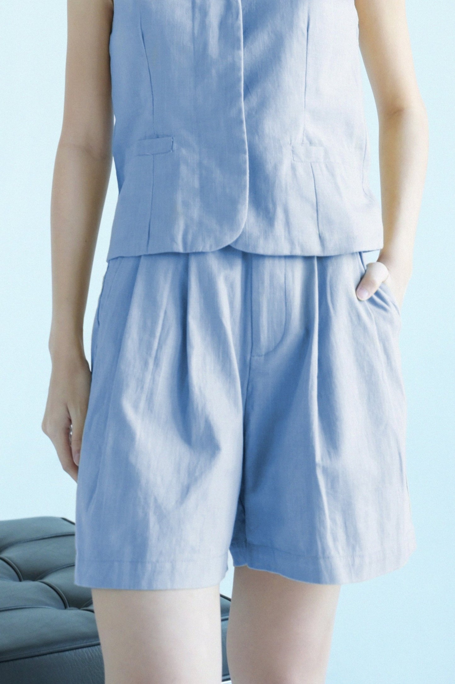 RAF Feta Long Shorts (Light Blue)