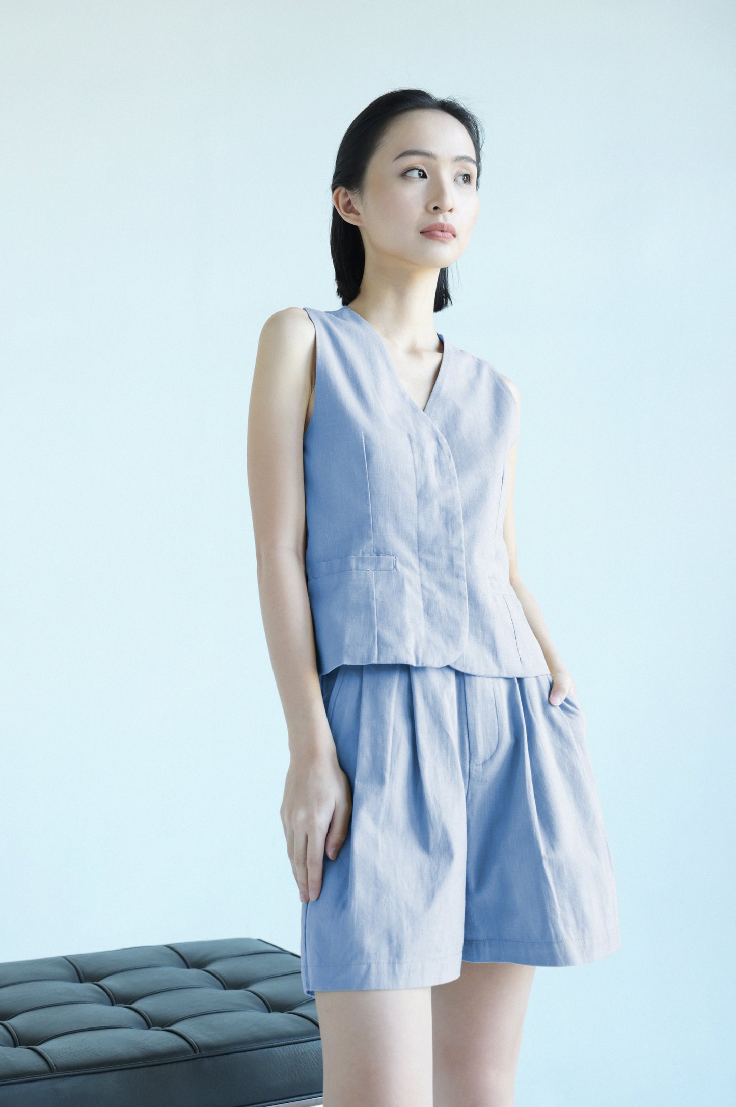 RAF Feta Long Shorts (Light Blue)