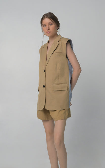 RAF Berzato Sleeveless Vest (Khaki)