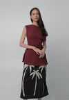 RAF Biscoff Short Sleeve Top (Dark Red)