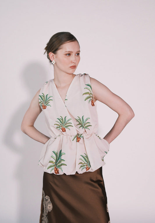 RAF Casablanca Sleeveless Top (Printed Blush)