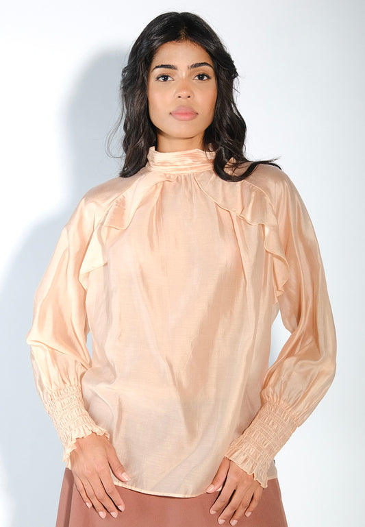 RAF Dahlia Long Sleeve Top (Light Beige)