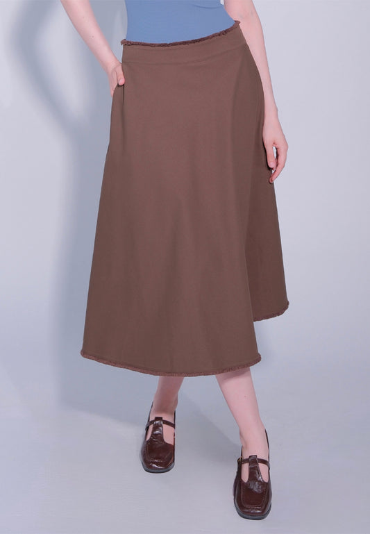 RAF Daxtone Skirt (Plain Choco Brown)