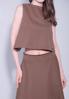 RAF Daxtone Sleeveless Top (Plain Choco Brown)