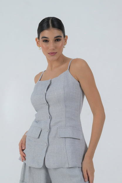 RAF Deann Sleeveless Top (Gray)