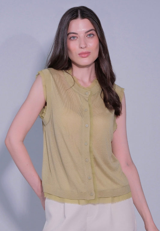 RAF Divva Sleeveless Top (Lime)