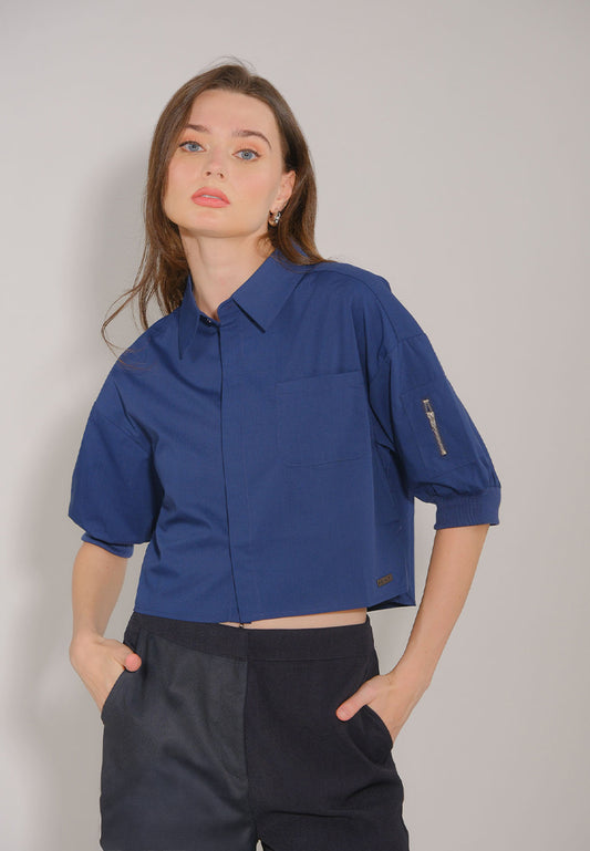 RAF Dran Quarter Sleeve Top (Navy)