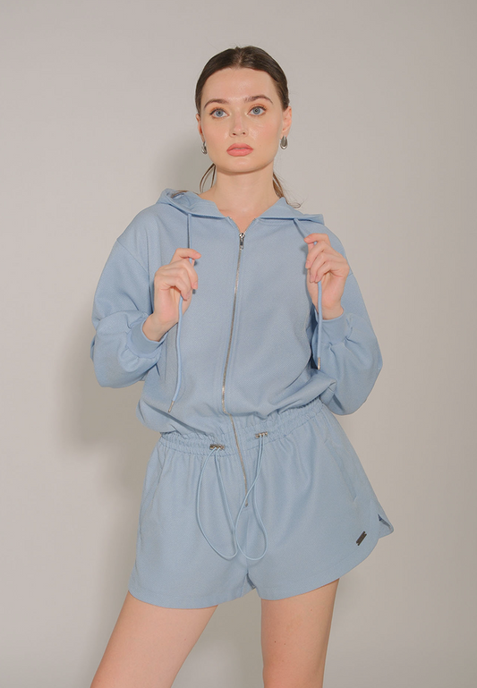 RAF Emmew Long Sleeve Playsuit (Light Blue)
